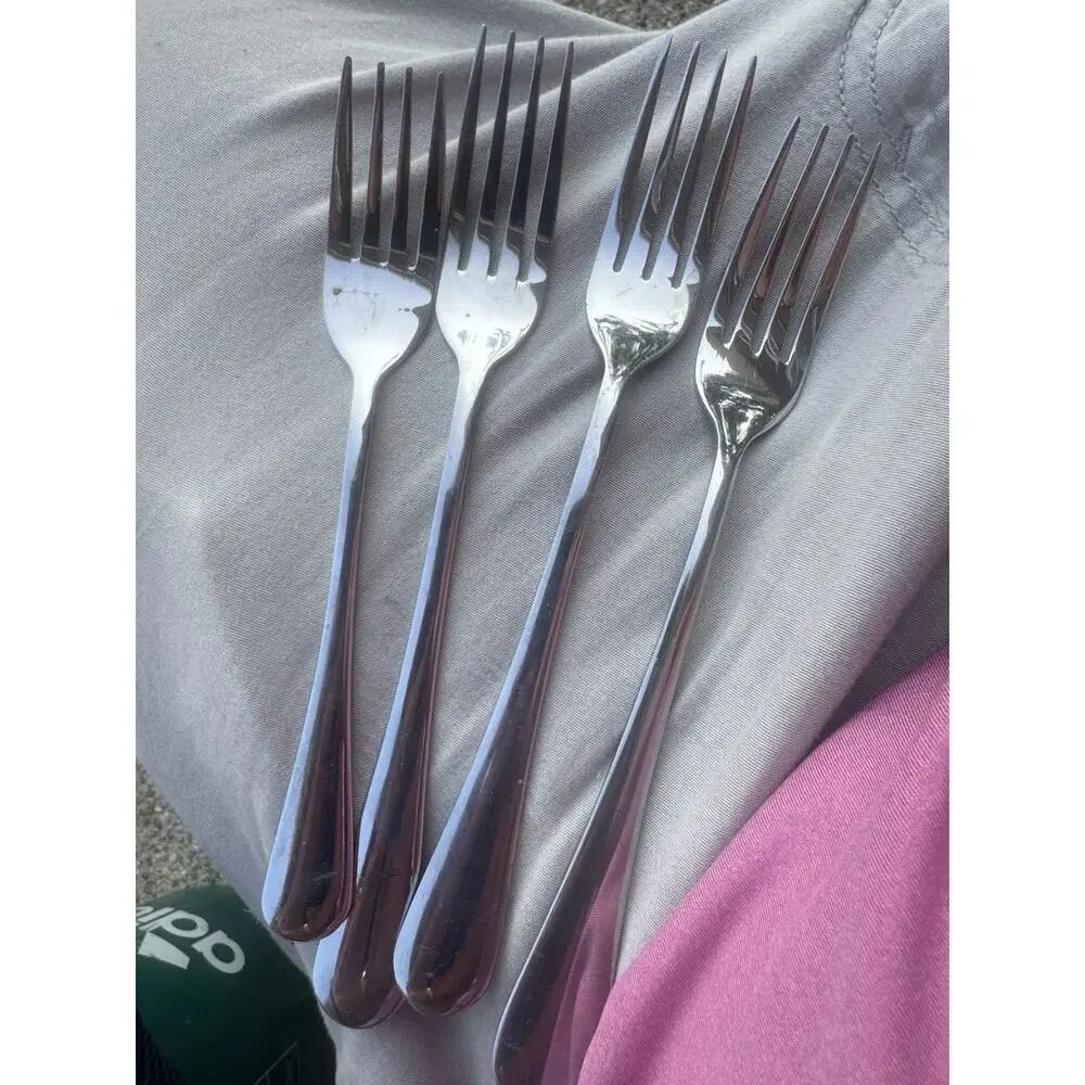 Lot of 5 Stainless Steel Dinner Forks Replacement Flatware Silverware Unbranded